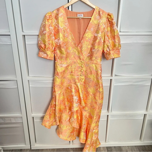 Revolve Song of Style Mariel Dress in Sunset Pink - Picture 5 of 7